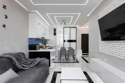 1 спальня і кухня з панорамою моря в Аркадії подобово 1